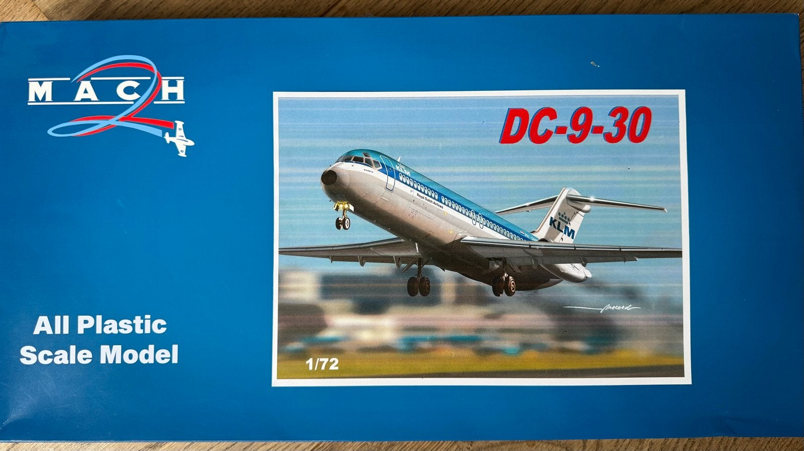 MACH 2 DC-9-30 KLM Schaalmodel 1:72, Overige merken, 1:72 tot 1:144, Nieuw, Ophalen of Verzenden