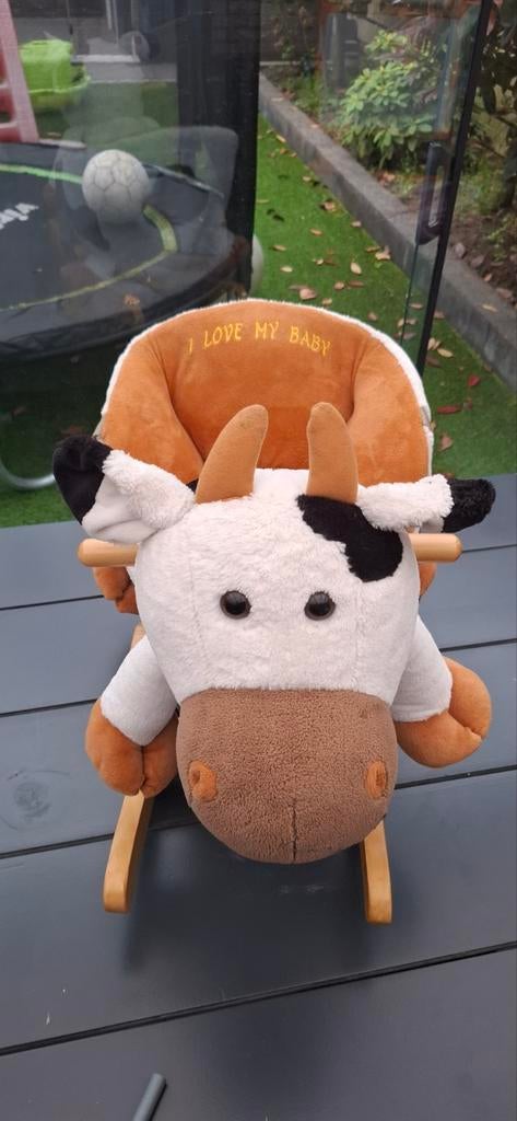 Schommelkoe BabyGo, schommeldier, Kinderen en Baby's, Ophalen of Verzenden, Zo goed als nieuw, Overige typen, Met geluid