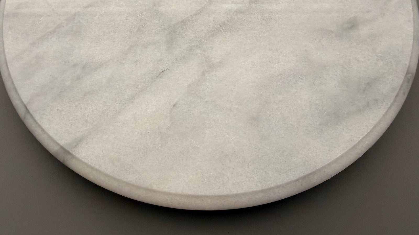 Luxe Draaibaar Plateau van Marmer - Rond, Rond, Ophalen of Verzenden, Zo goed als nieuw, Dienblad