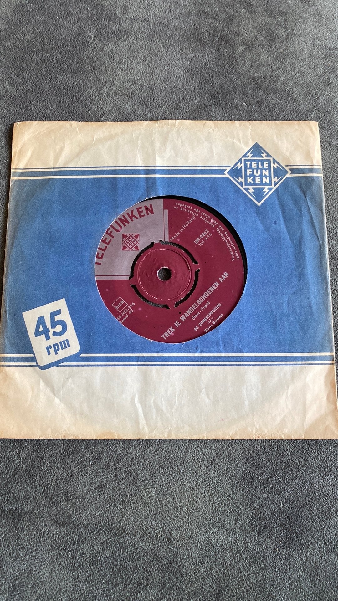 Vinyl single de Zomersproeten - Trek je wandelschoenen aan, Ophalen of Verzenden, Zo goed als nieuw, Nederlandstalig