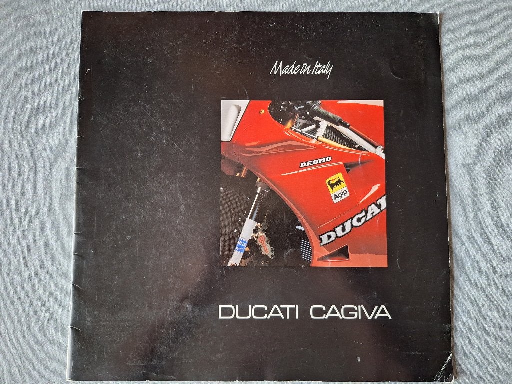 Brochure DUCATI - CAGIVA - NL, Verzenden, Gelezen, Overige merken