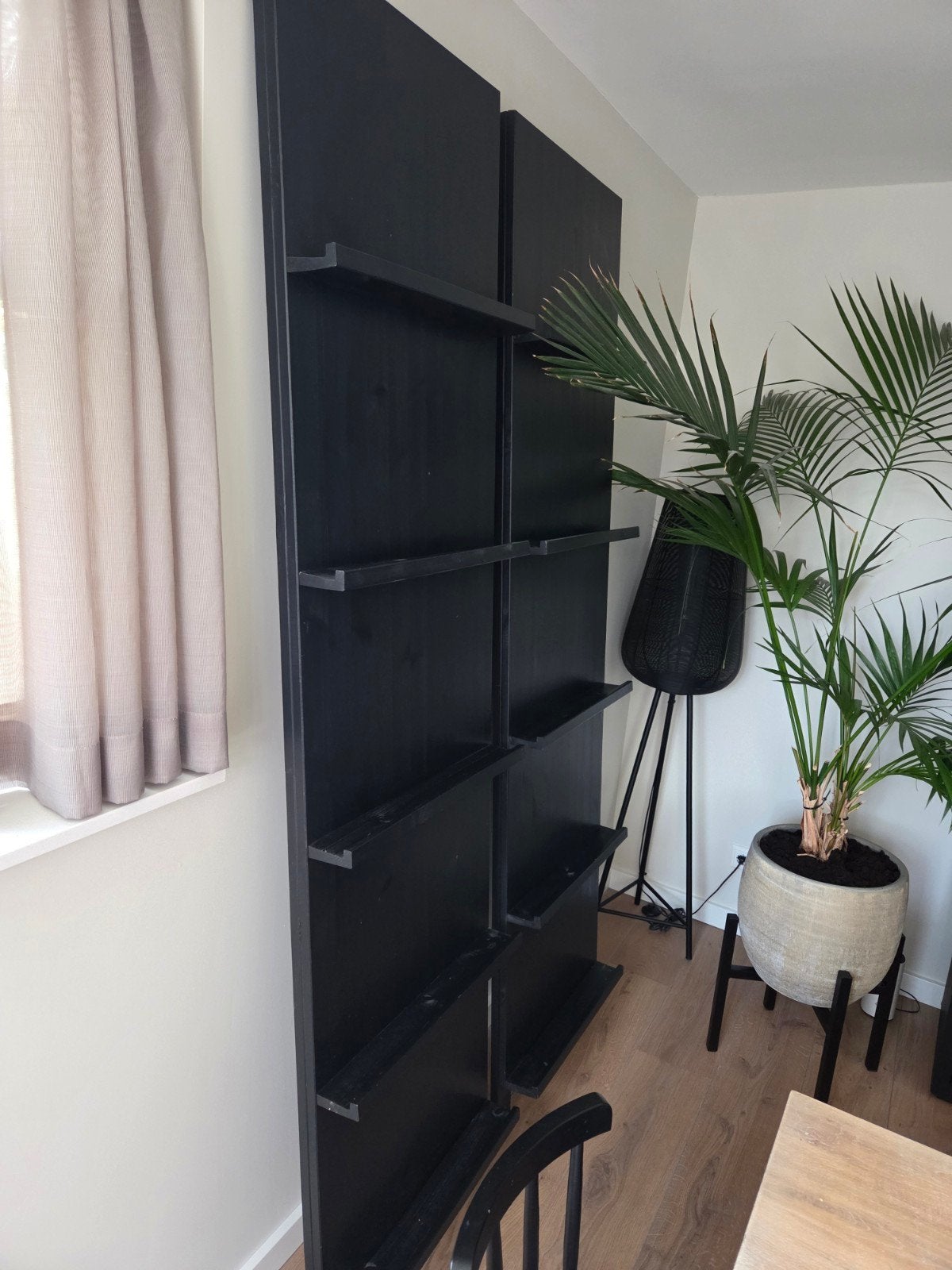 2x Zwart Tijdschriftenrek vt wonen, Ophalen, 200 cm of meer, 50 tot 100 cm, Zo goed als nieuw
