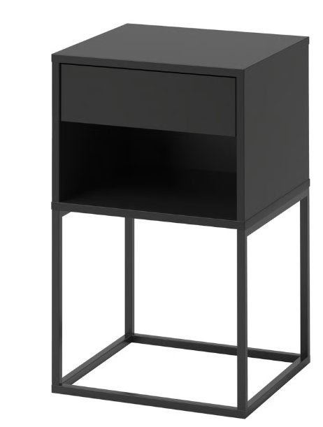 2x nachtkastje Ikea Vikhammer, Ophalen, Minder dan 45 cm, 55 tot 70 cm, Zo goed als nieuw