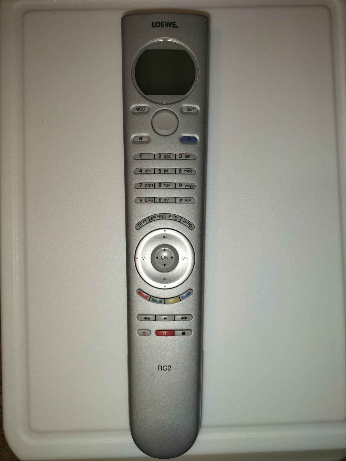 Loewe RC2 Afstandsbediening Zilver - Origineel, Gebruikt, Origineel, Met display, Tv