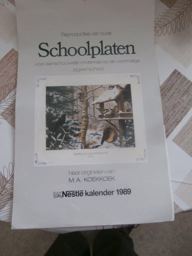 School kalender plaatjes 1989, Ophalen of Verzenden, Nederland