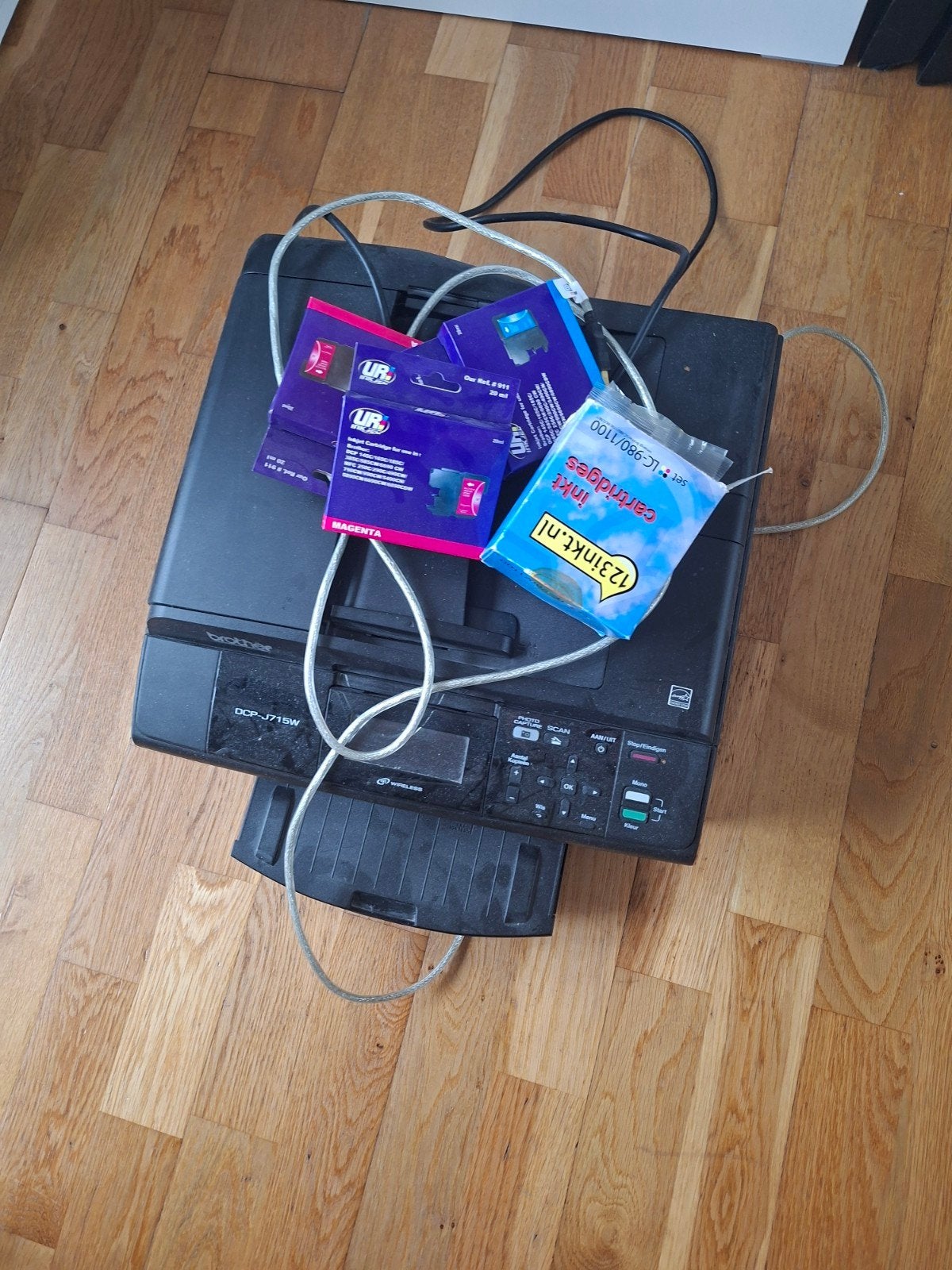 Brother DCP-J715W printer - inkt print niet goed, Computers en Software, Inkjetprinter, All-in-one, Draadloos, Ophalen of Verzenden