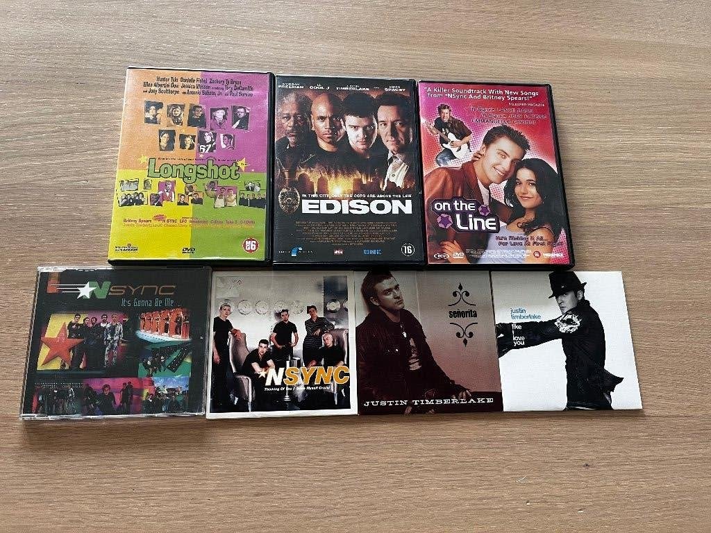 7x Justin Timberlake 'n Sync N Sync - DVD Singles Maxi, Ophalen of Verzenden, Gebruikt, Pop