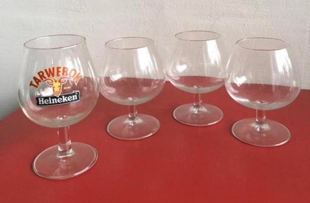 Bierglazen Heineken Tarwebok, borel glazen sets, Nieuw, Ophalen of Verzenden, Overige merken, Glas