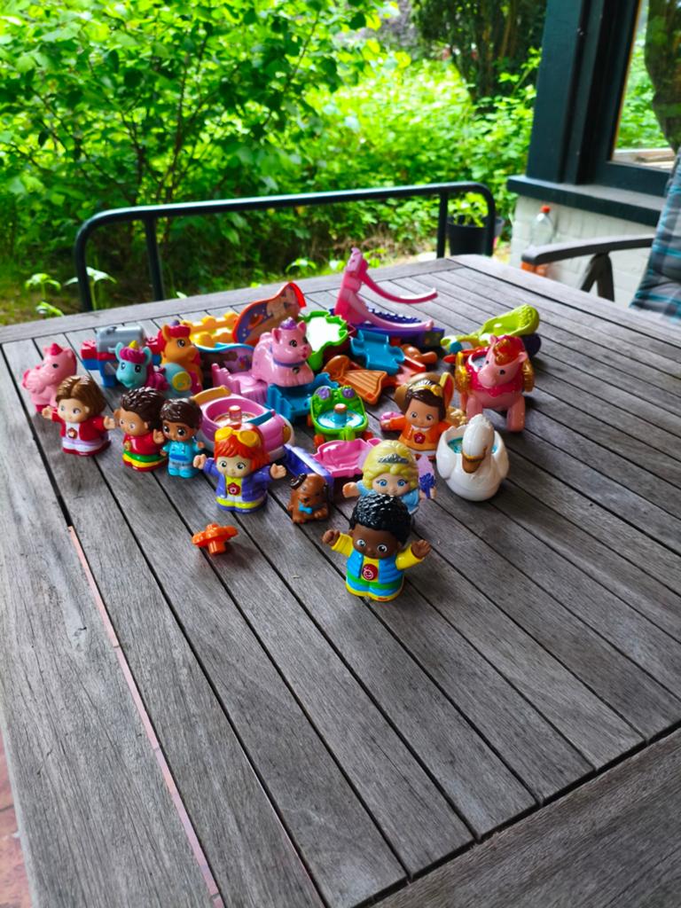 Te koop: Grote speelgoedset VTech Zoef Zoef & Fisher-Price L, Ophalen of Verzenden, Gebruikt