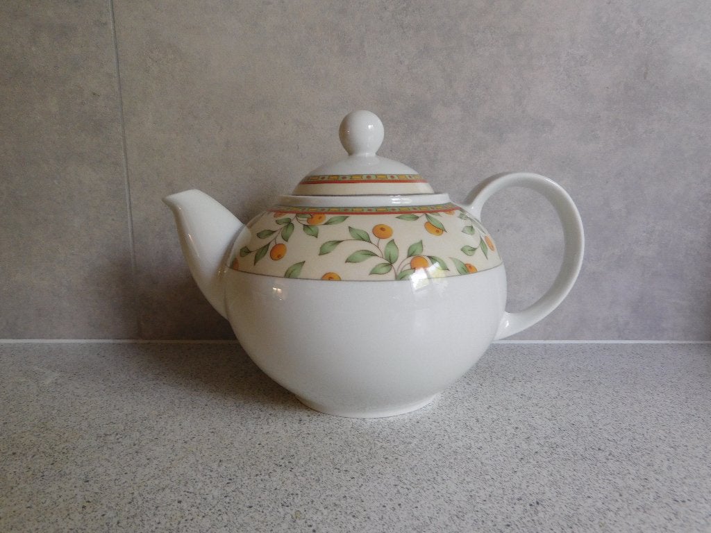 Theepot 0,8 Ltr. Koffietijd Sinaasappel Art & Design, Huis en Inrichting, Keuken | Servies, Overige merken, Keramiek, Ophalen of Verzenden