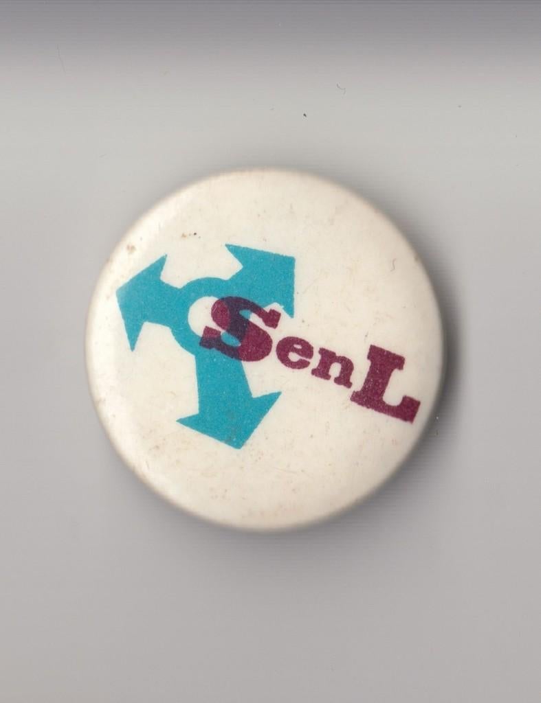 S en L button, Verzamelen, Speldjes, Pins en Buttons, Gebruikt, Niet vindbaar, Niet vindbaar, Speldje of Pin