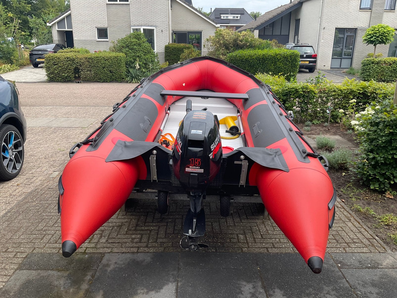 Quicksilver Heavy Duty 380 met 15 pk Suzuki DF15 fourstrike, Ophalen, Aluminium, Quicksilver, Binnenboordmotor