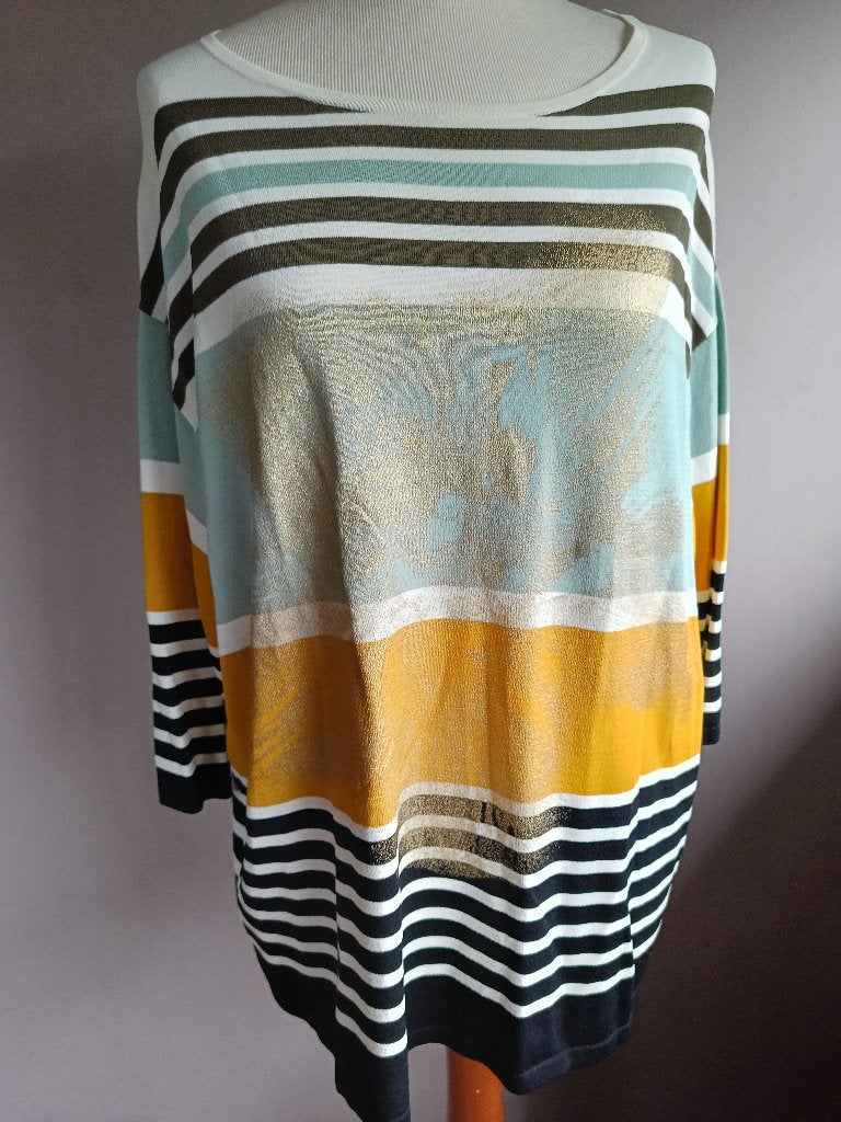 Nieuwe gestreepte stretch trui van Gerry Weber, maat 46, Gerry weber, Ophalen of Verzenden, Nieuw, Maat 46/48 (XL) of groter