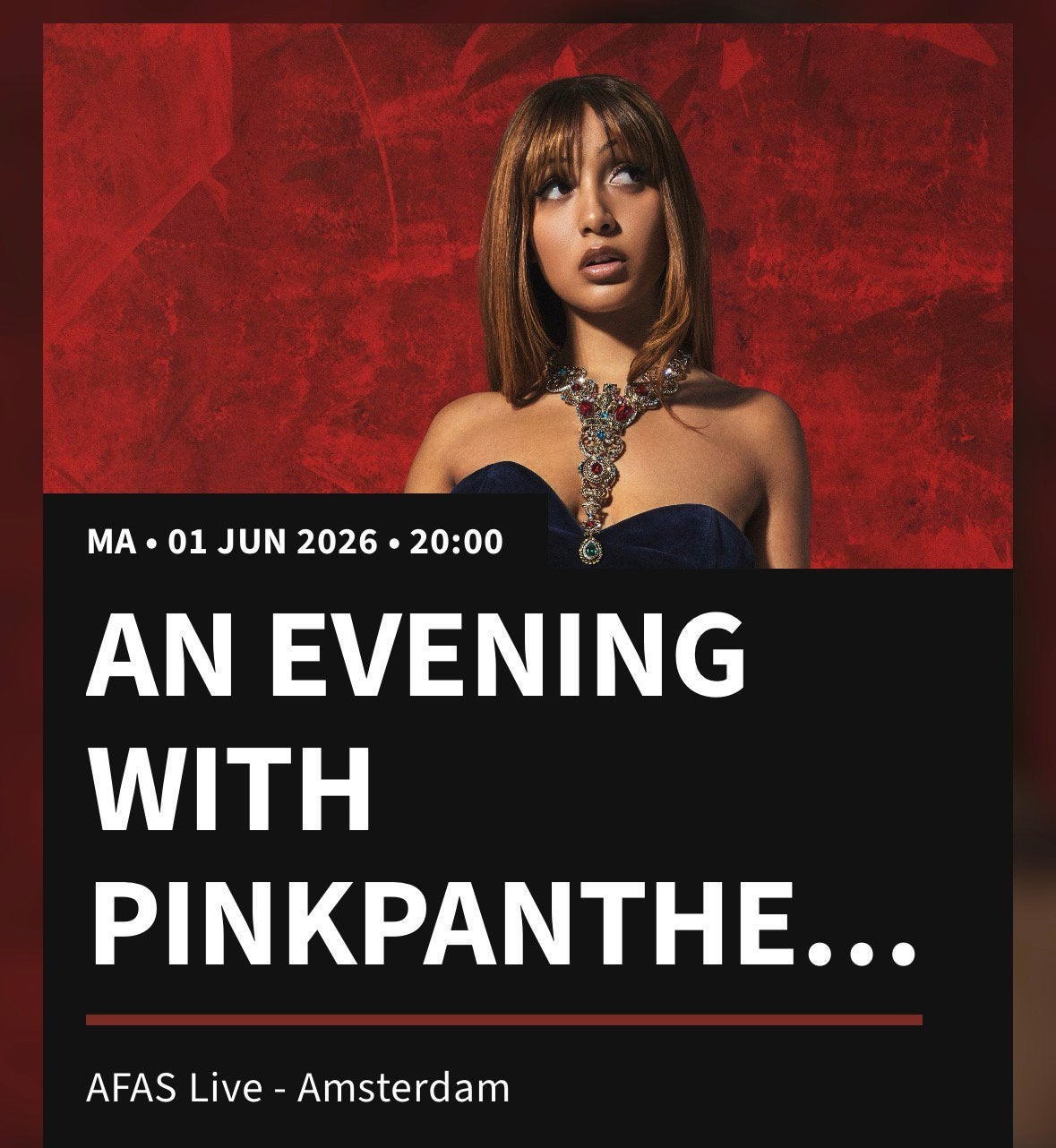 PinkPantheress AFAS live Ticket, Eén persoon, Juni