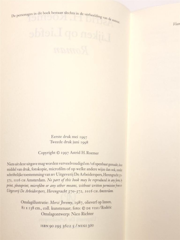 Lijken op Liefde — Roemer, Surinaams Misdaadroman 1997, Ophalen of Verzenden, Gelezen