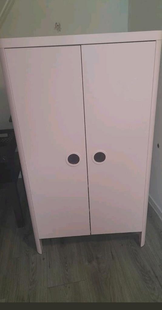 Roze kledingkast voor kinderkamer, Huis en Inrichting, Kasten | Kledingkasten, Ophalen, Met deur(en), Gebruikt, 100 tot 150 cm