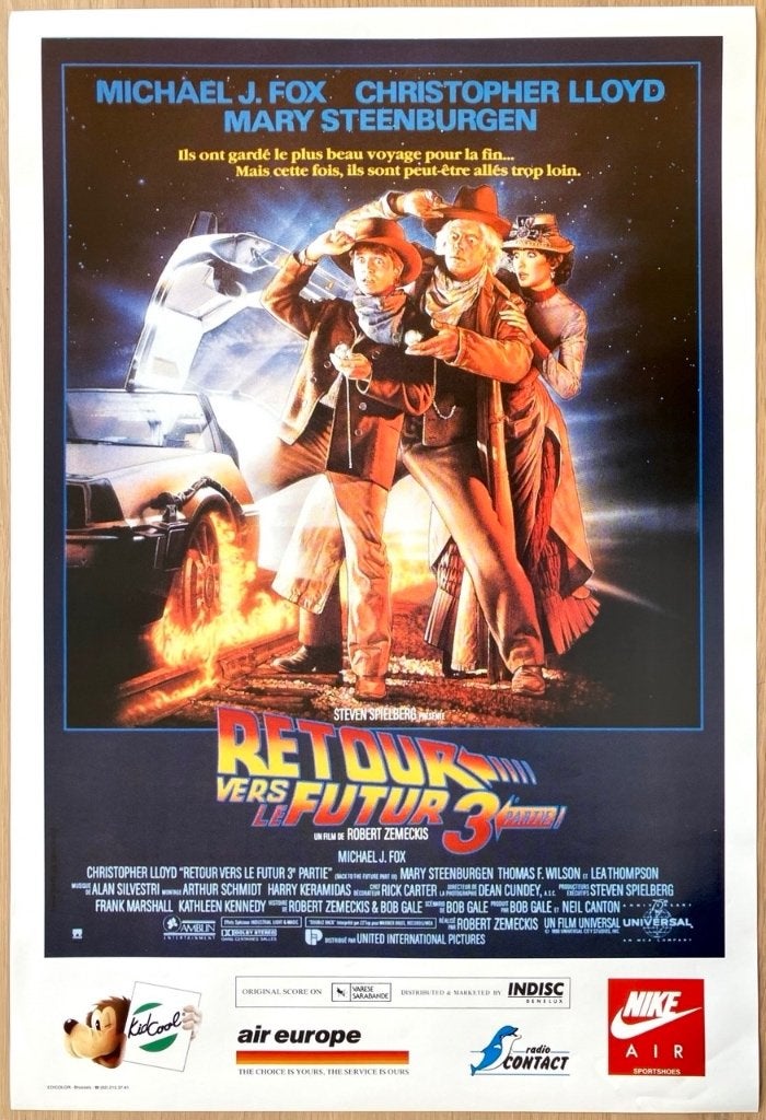 Back to the Future 3 (1990) - Originele filmposter, Ophalen of Verzenden, Gebruikt, A1 t/m A3, Film en Tv