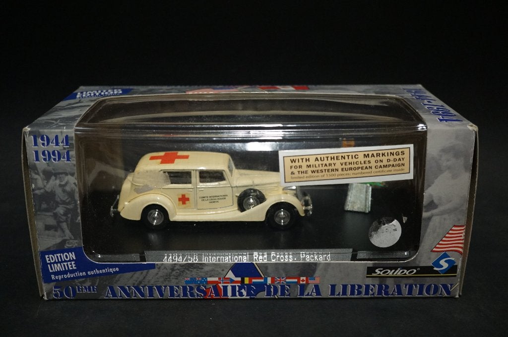 Solido Packard red cross - D day - 1/43 - Limited ed., Ophalen of Verzenden, Nieuw, Auto, Solido