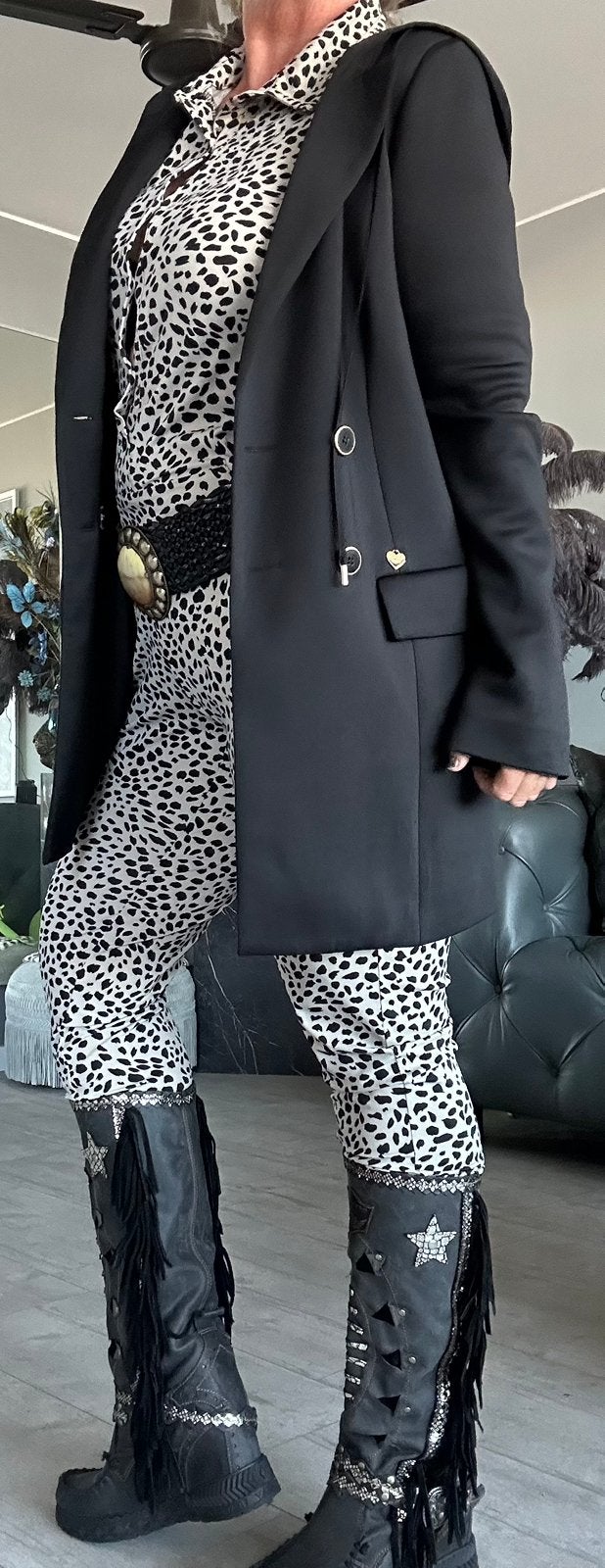 Twinset zwarte blazer / colbert jasje , als nieuw ! Maat L, Maat 38/40 (M), Zwart, Ophalen of Verzenden, Zo goed als nieuw