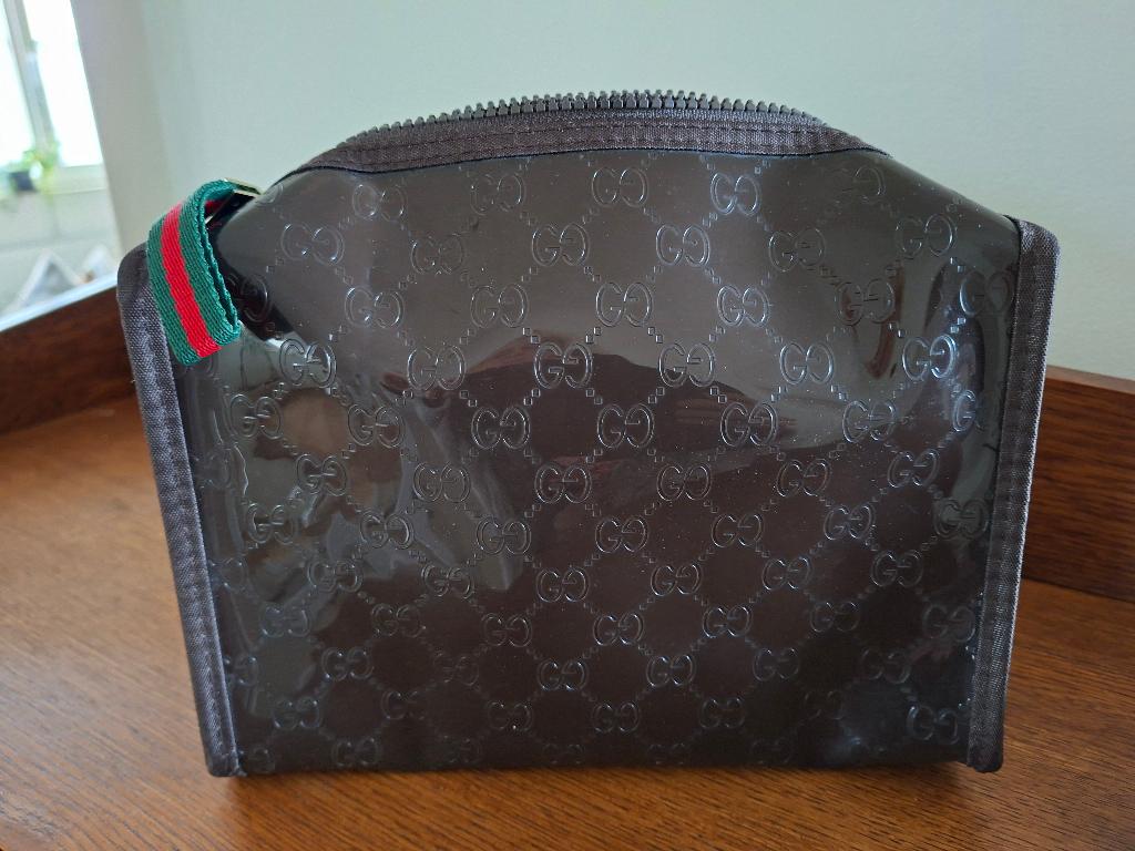 Cosmetica-tas Gucci, Sieraden, Tassen en Uiterlijk, Toilettassen, Ophalen of Verzenden, Zo goed als nieuw, Bruin, Dame