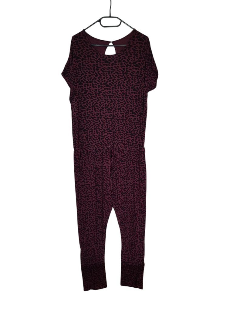 Mooie donkerrode jumpsuit met panterprint draagmt XL. NIEUW!, Kleding | Dames, Jumpsuits, Verzenden, Nieuw, Maat 46/48 (XL) of groter