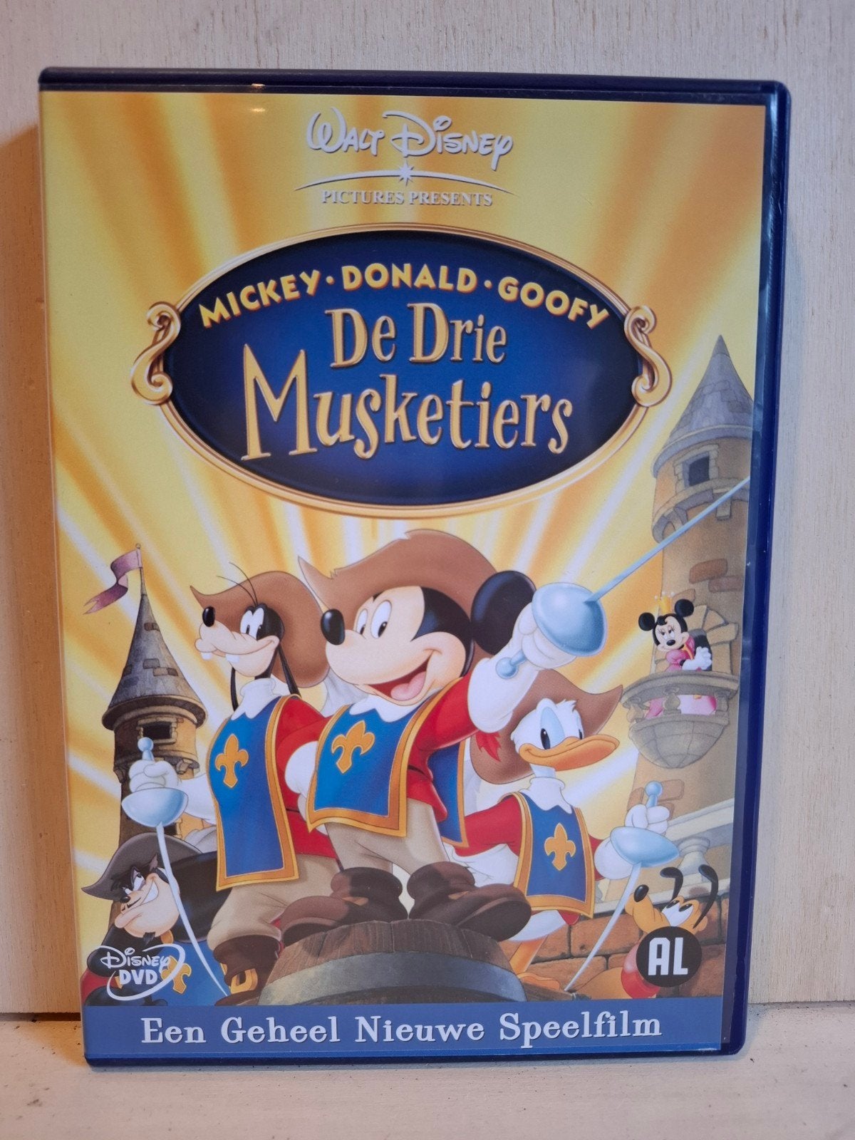 De Drie Musketiers - Disney Animatie Avontuur - DVD, Tekenfilm, Ophalen of Verzenden, Zo goed als nieuw, Alle leeftijden
