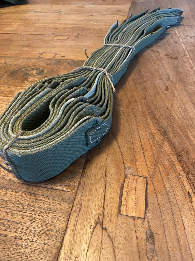 Militair webbing groen canvas band/riem, Ophalen of Verzenden, Overige soorten, Overige gebieden, Overige typen