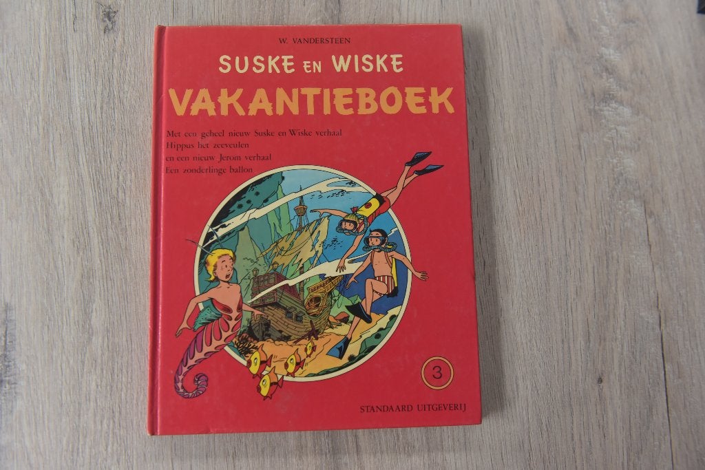 SUSKE EN WISKE -- VAKANTIEBOEK - NUMMER 3 uitgave 1975, W. Vandersteen, Verzenden, Eén stripboek, Zo goed als nieuw