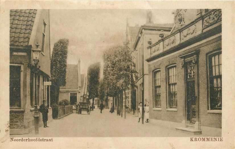 380-398-009 Krommenie Noorderhoofdstraat, Verzamelen, Ansichtkaarten | Nederland, Verzenden, Voor 1920, Noord-Holland