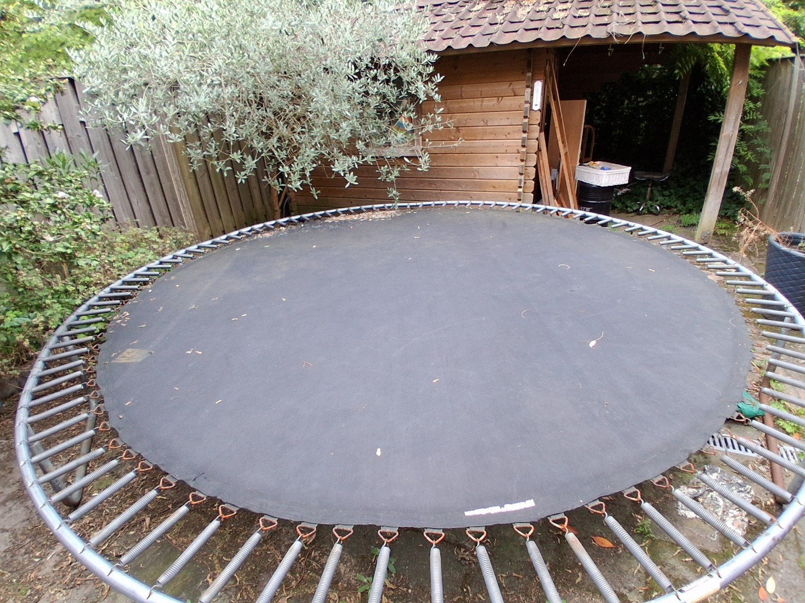Grote trampoline 410cm 55cm hoog, Kinderen en Baby's, Speelgoed | Buiten | Trampolines, Ophalen of Verzenden, Gebruikt