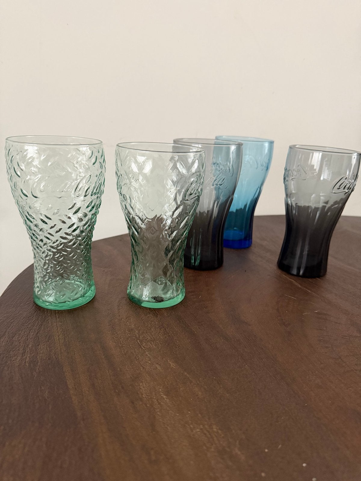 5 x Coca-Cola glazen set - diverse kleuren, Ophalen of Verzenden
