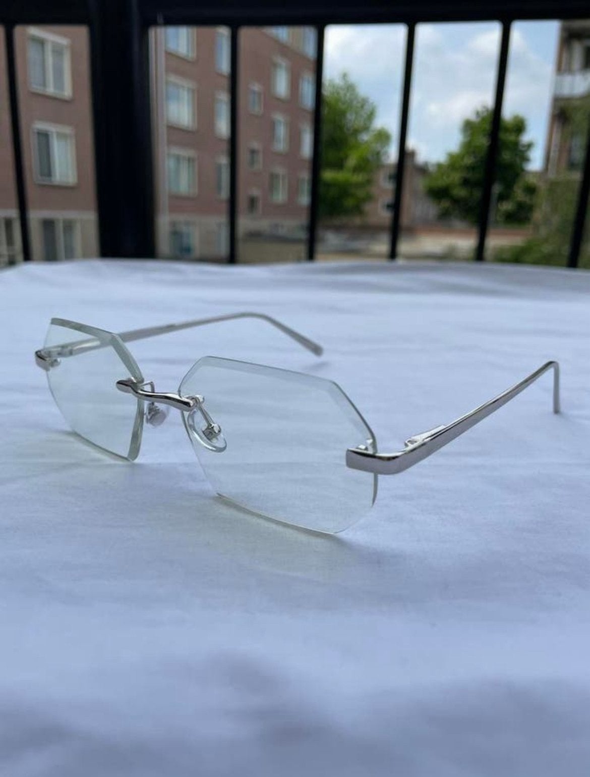 Transparant Diamond Cut Glasses, Ophalen of Verzenden