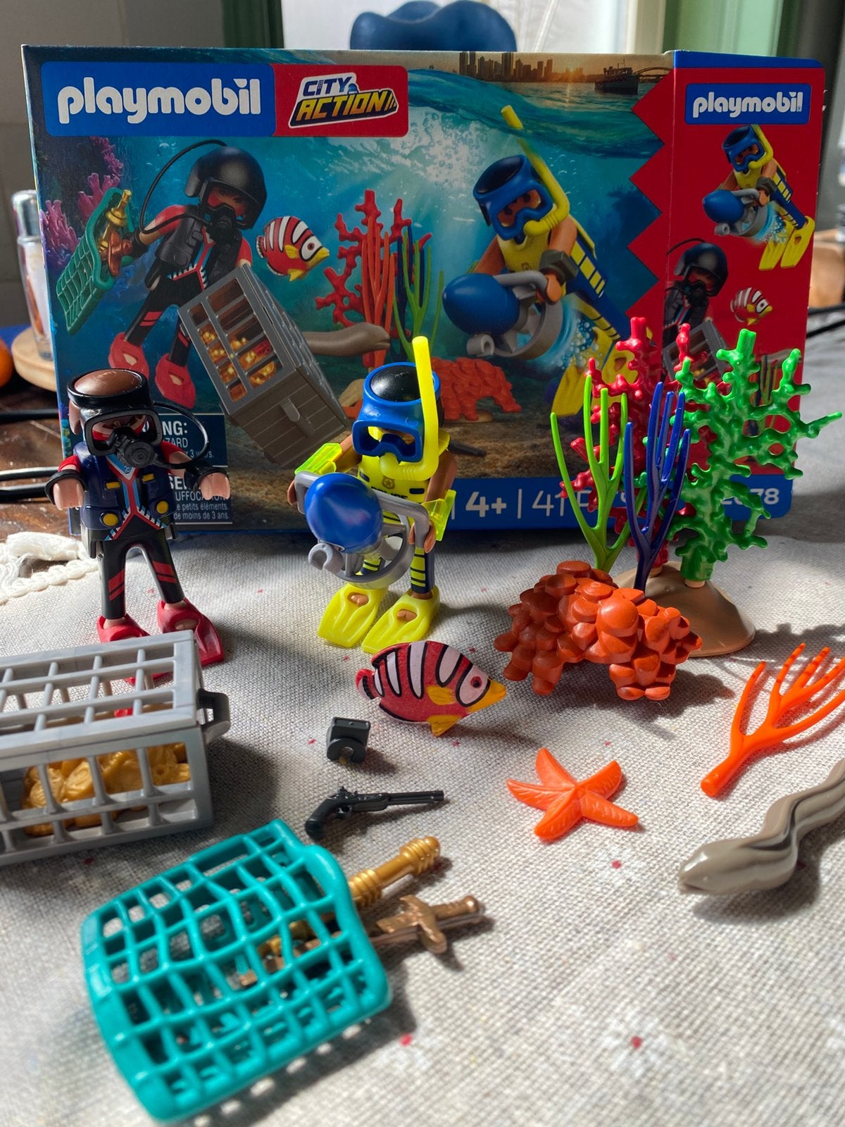 Playmobil Coty Action Politieduiker met schat, Ophalen of Verzenden, Zo goed als nieuw