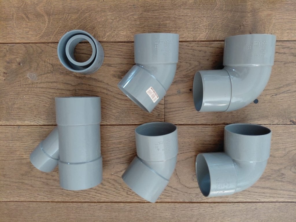 Dyka PVC fittingen/ mof/ bocht 75 mm, Bochten, Pvc, 60 tot 80 mm, Ophalen of Verzenden