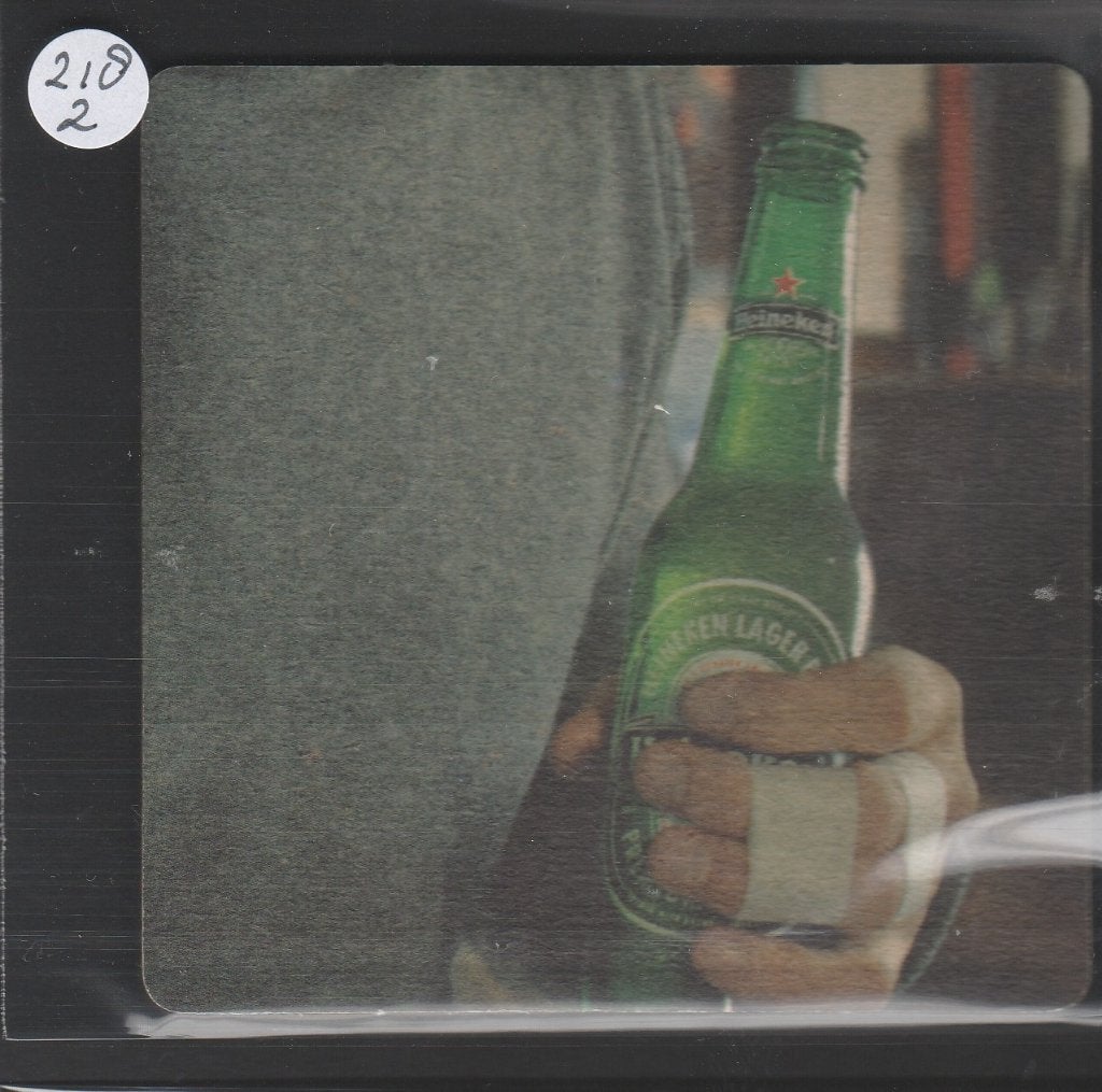 Bierviltje Heineken C 218 2, Verzenden, Gebruikt, Viltje(s), Heineken