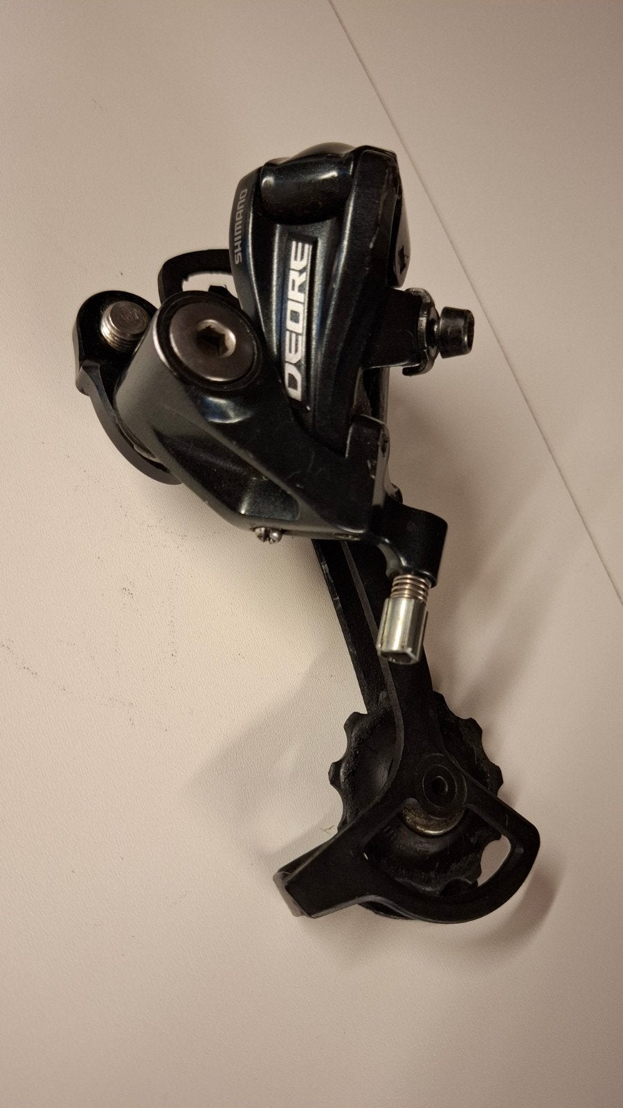 Shimano Deore RD-M591 Achterderailleur 9 Speed, Gebruikt, Ophalen of Verzenden, Derailleur of Ketting, Aluminium