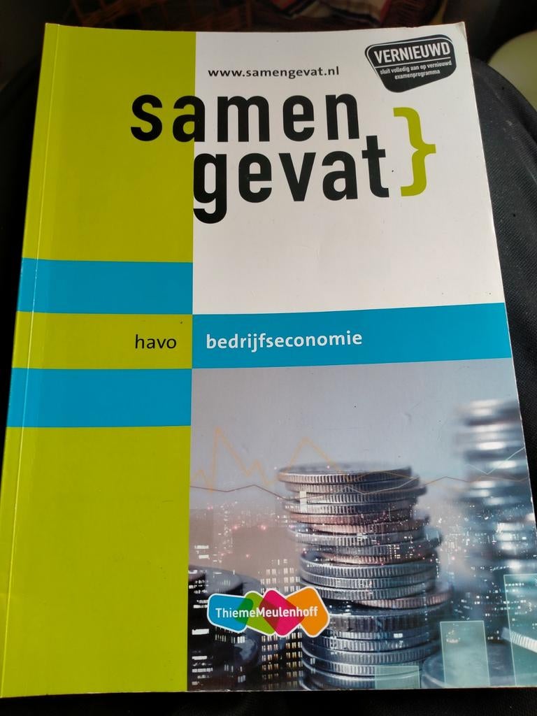 Samengevat havo bedrijfseconomie - Vernieuwd examenprogramma, Ophalen of Verzenden, Zo goed als nieuw, Economie en Marketing, Onbekend