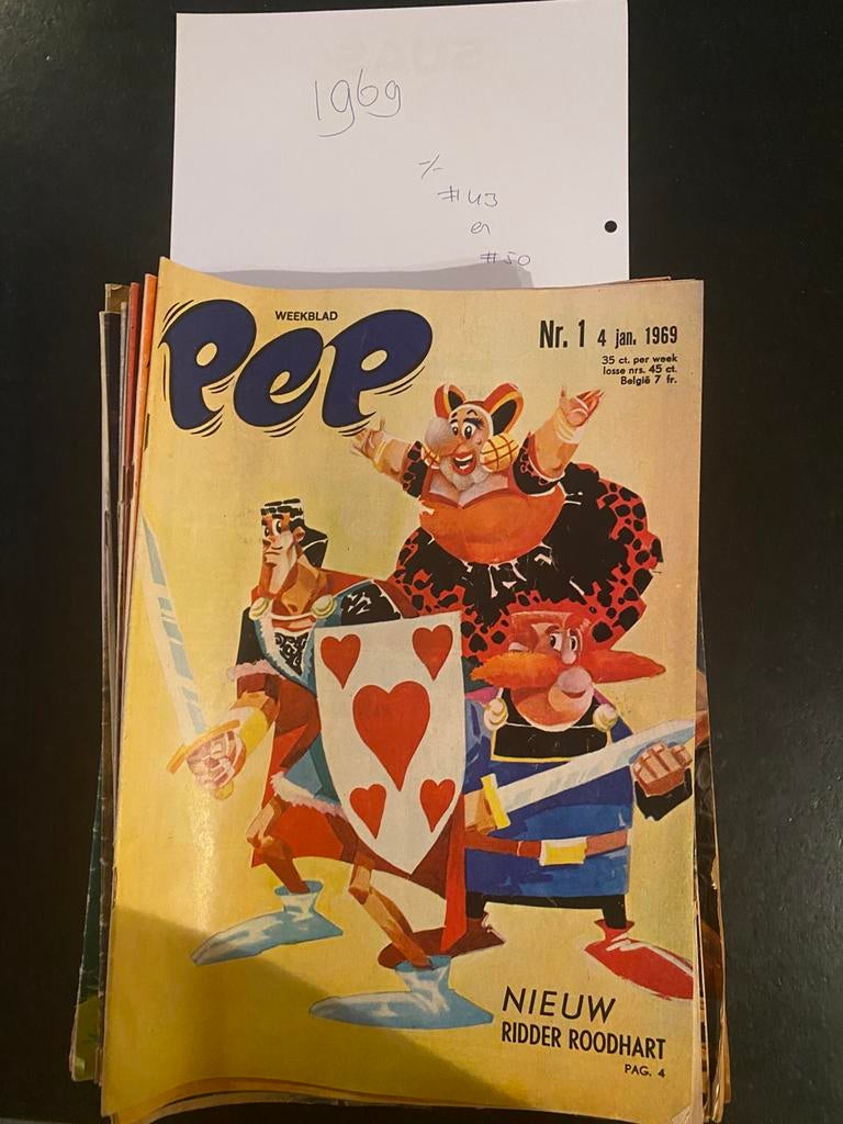 Jaargang PEP 1969, Meerdere comics, Ophalen, Gelezen, Europa