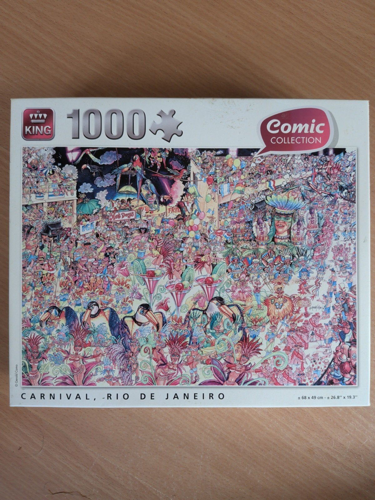 King Comic Collection Legpuzzel - Carnaval Rio de Janeiro, Ophalen of Verzenden, 500 t/m 1500 stukjes, Gebruikt, Legpuzzel