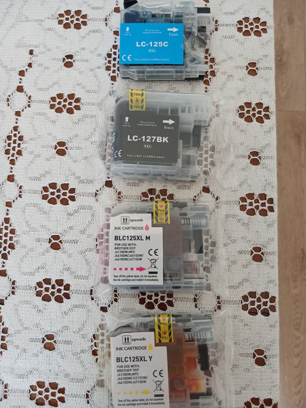 Inktcartridges Brother LC-125C, LC-127BK, BLC125XL M, Y, Ophalen of Verzenden, Nieuw, Cartridge, Brother (compatibel)
