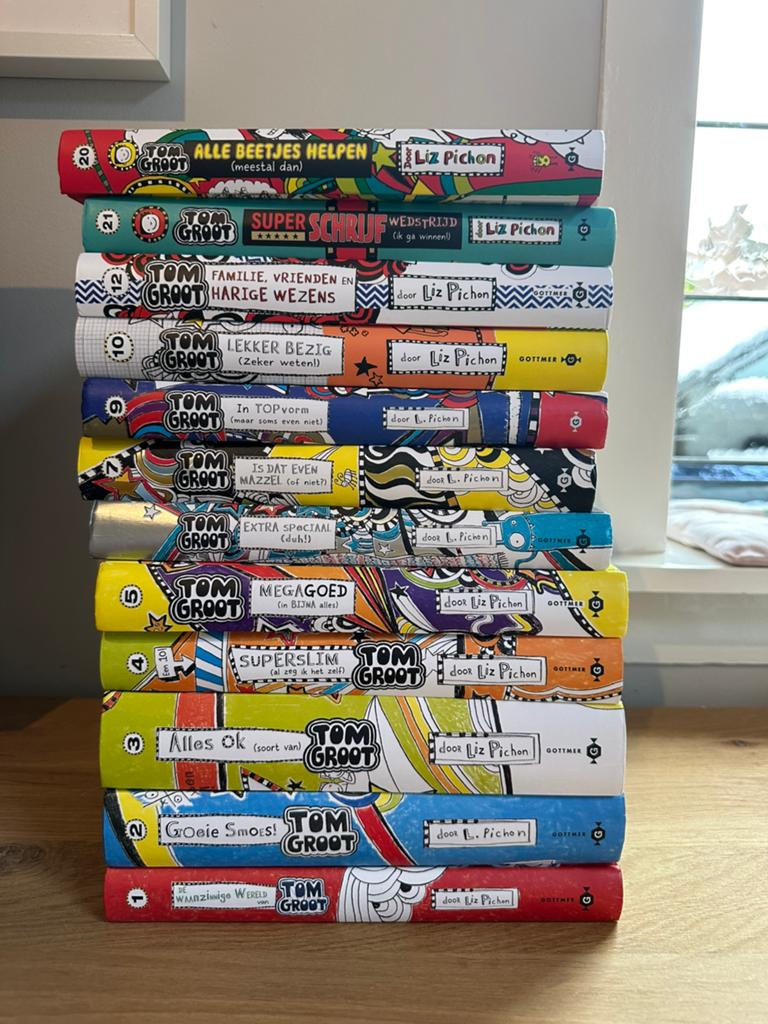 Tom Groot, deel 1 t/m 7, 9, 10, 12, Boeken, Ophalen of Verzenden, Zo goed als nieuw, Fictie