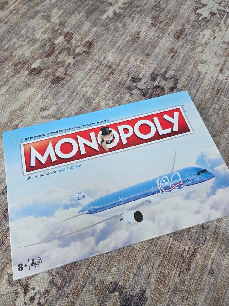 Jubileumuitgave KLM 100 jaar monopoly spel, Ophalen of Verzenden, Nieuw, Overige typen