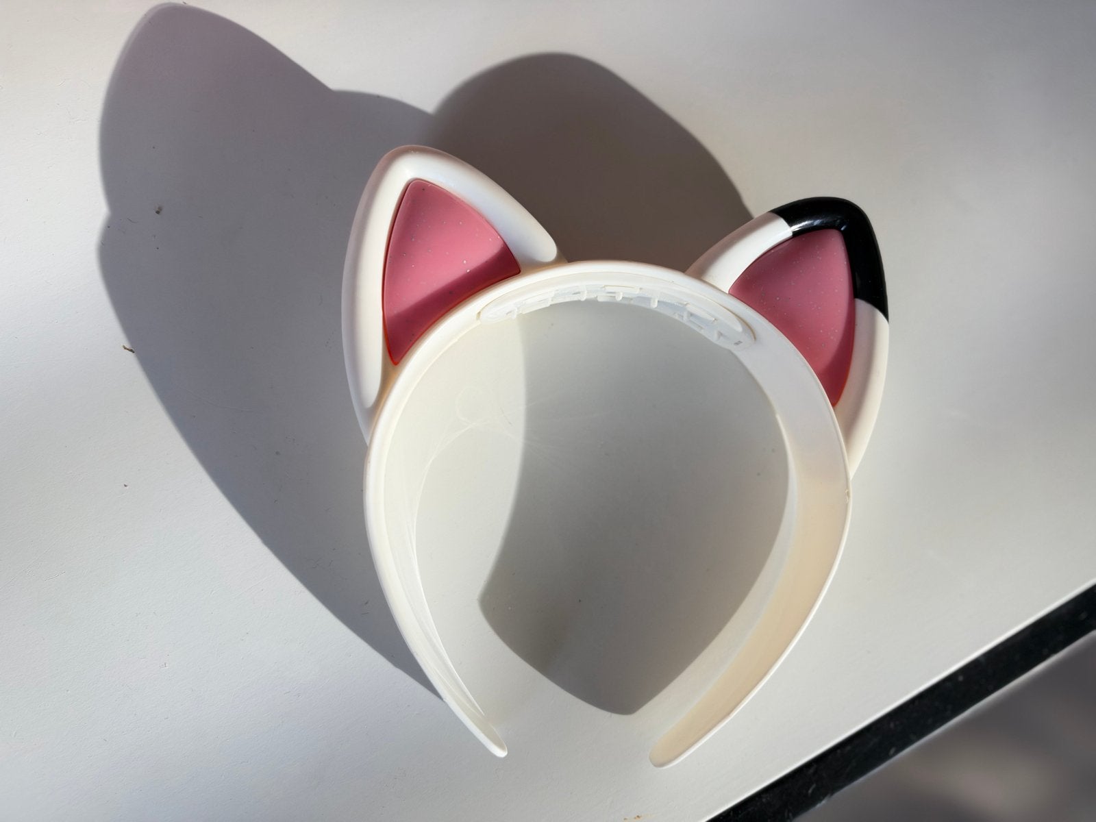 Gabby Oren Kattenoortjes Hoofdband - Wit/Roze/Zwart, Kleding | Dames, Ophalen of Verzenden, Zo goed als nieuw
