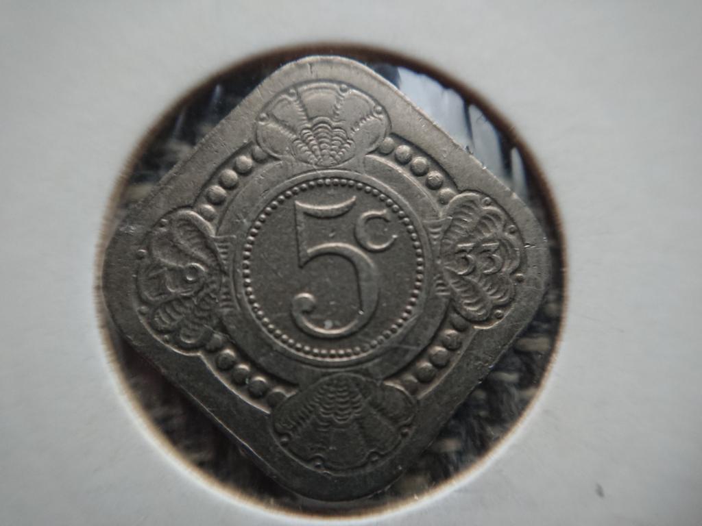 5 cent of stuiver 1933 unc-, Postzegels en Munten, Munten | Nederland, Ophalen of Verzenden, Koningin Wilhelmina, 5 cent