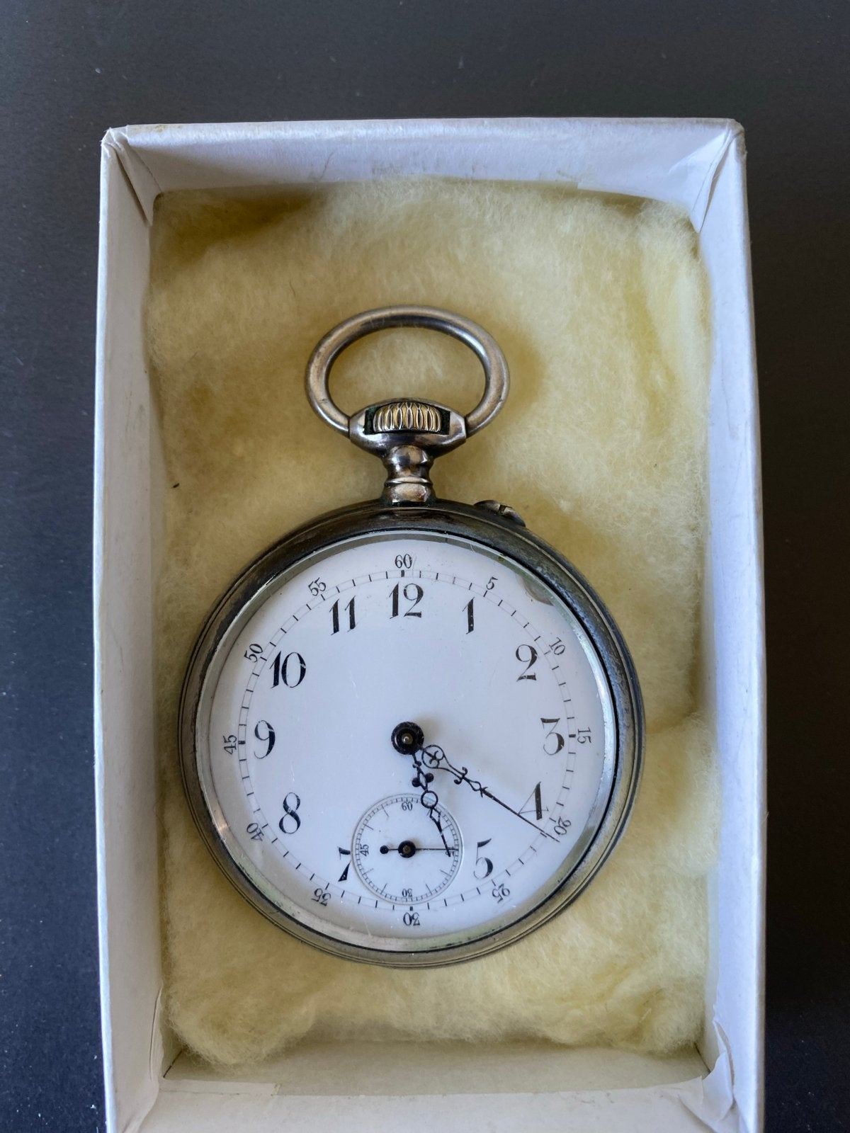 Antiek Zakhorloge met Gouden Medailles 1889, Zakhorloge, Met ketting, Voor 1900, Zilver