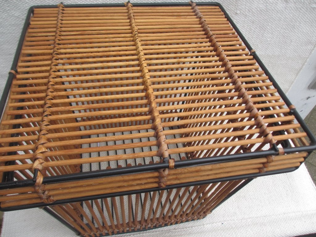 Vintage Rohé Noordwolde ( Dirk van Sliedrecht) mand, Huis en Inrichting, Overige materialen, Gebruikt, Mand, Vierkant