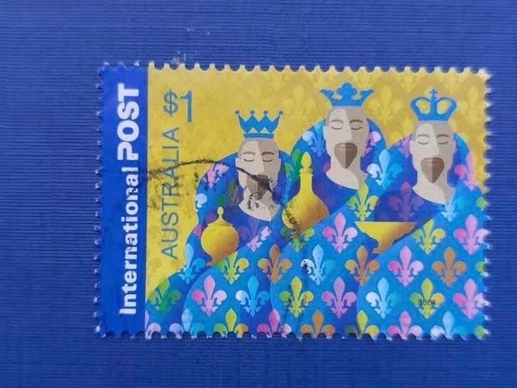 Postzegel Australie 2004 kerstzegel 10-06, Postzegels en Munten, Ophalen of Verzenden, Gestempeld
