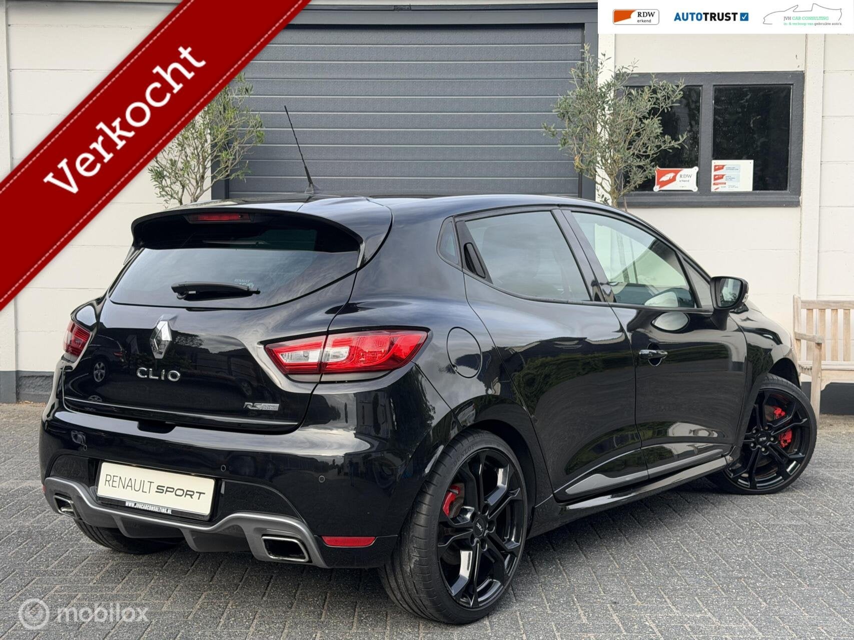 Renault Clio 200pk R.S.|RIJKLAAR|1EIG|LEER|CAMERA|HISTOR|GAR, Dealer onderhouden, 1618 cc, Gebruikt, Zwart