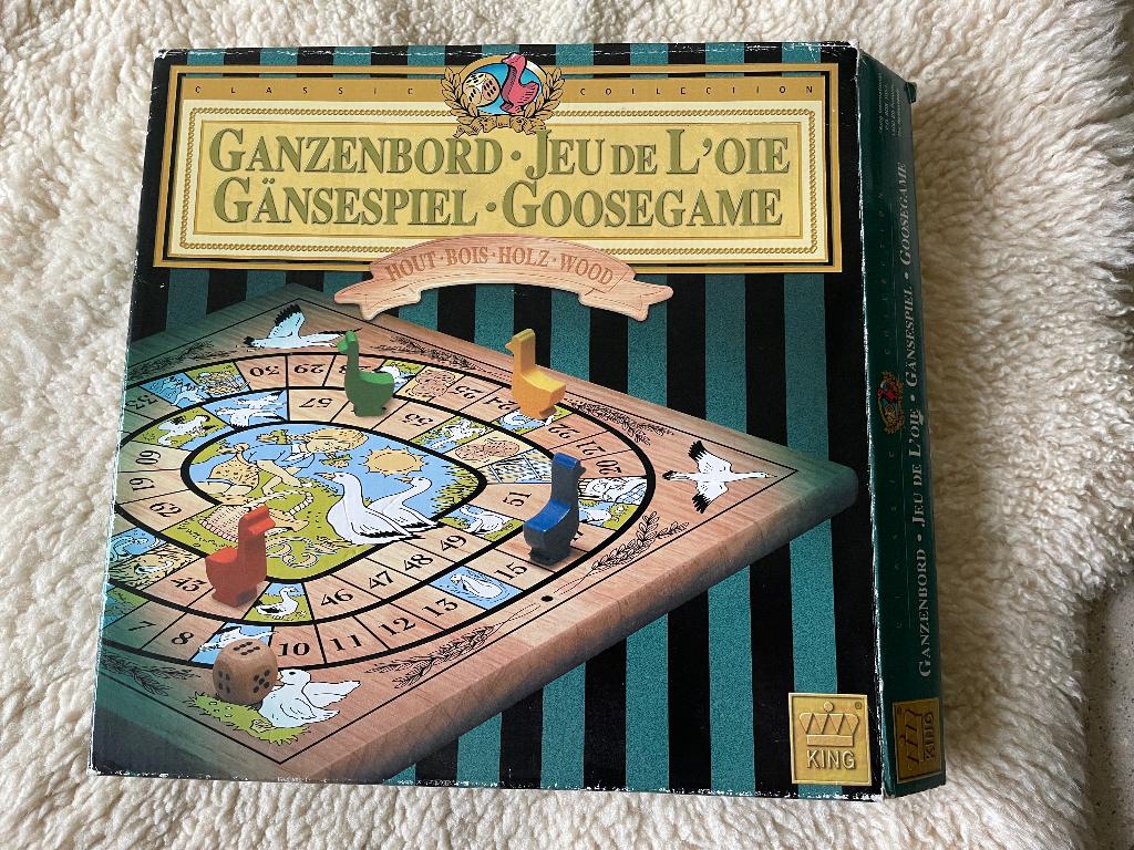 Te koop houten ganzenbord, Een of twee spelers, Ophalen of Verzenden, Nieuw, King International