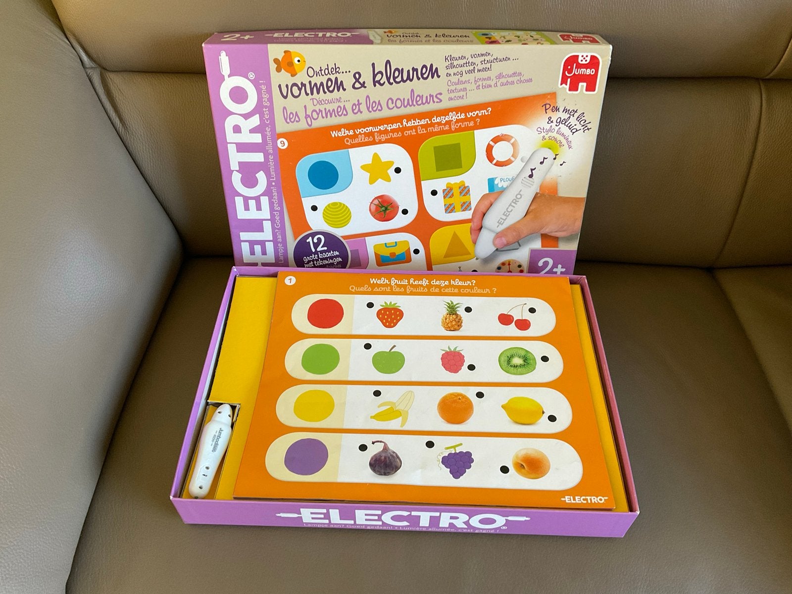 Jumbo Electro Ontdek Vormen & Kleuren Educatief Spel, Ophalen, Zo goed als nieuw, Ontdekken, Met licht